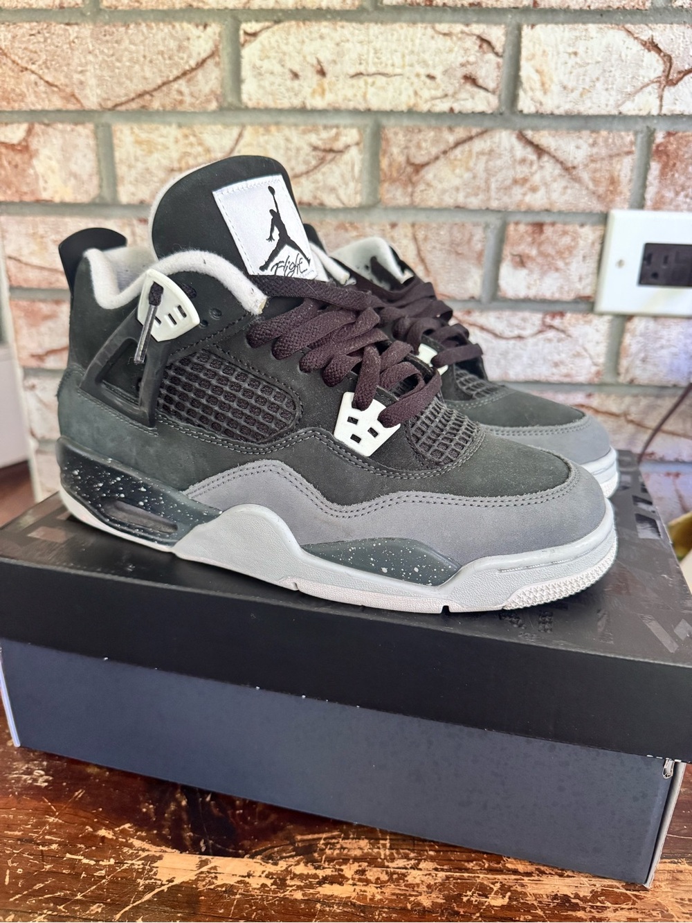 Jordan Men’s Basketball Sneakers in Dark Gray and Light Gray